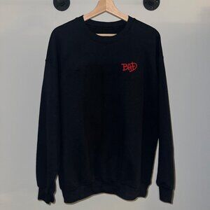 Black Red Bad Michael Jackson Album 90s Retro Music Crewneck Sweatshirt